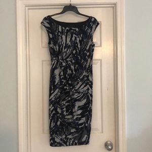 Black and grey slip on dress